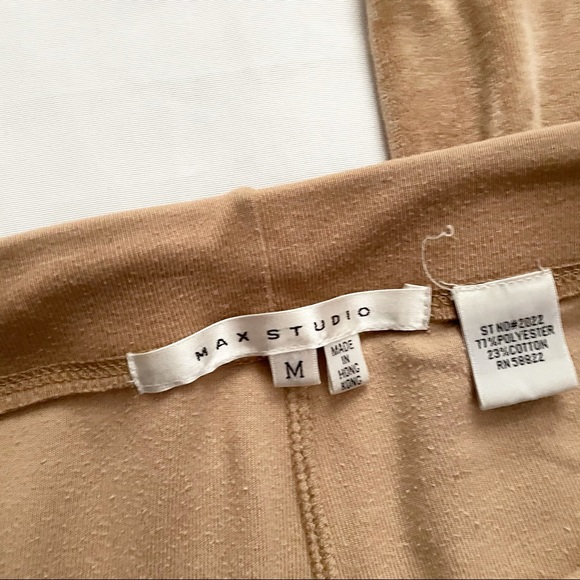 Max Studio Brown Velour Wide Leg Pants - Picture 3 of 4